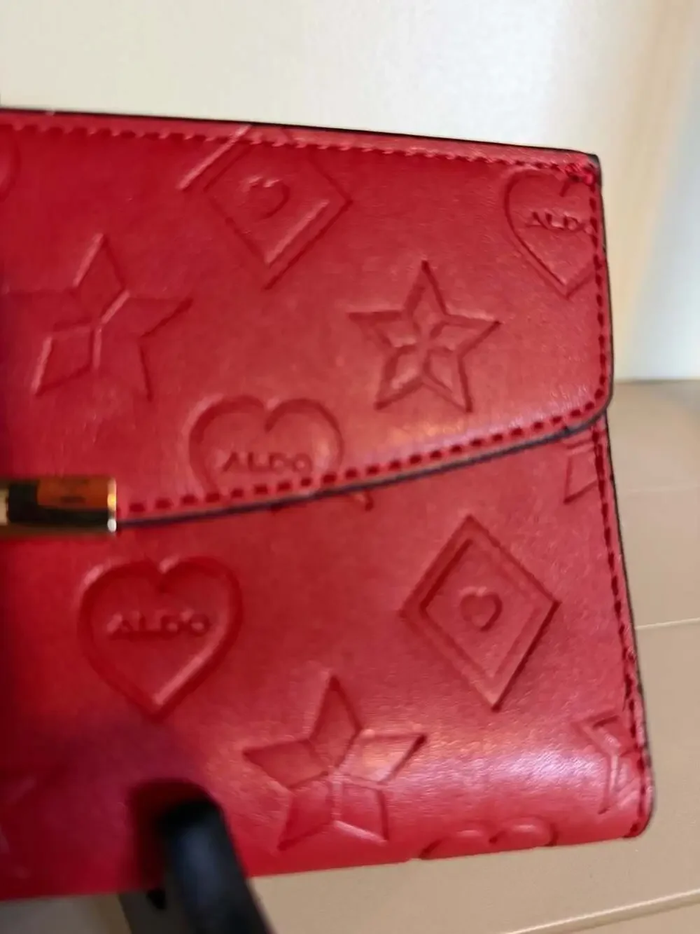 Aldo Red Clutch Women’s Wallet Print